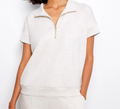 Soft Scuba Short Sleeve Half-Zip Top