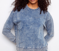 Long Sleeve Top With Flower