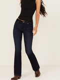 Women's Mid Rise Bootcut Stretch Denim Jeans