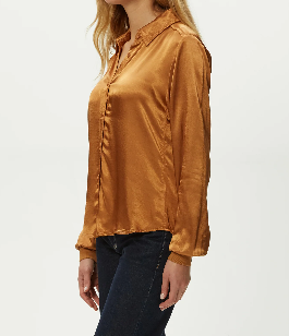 Satin Button Down Shirt