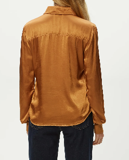 Satin Button Down Shirt